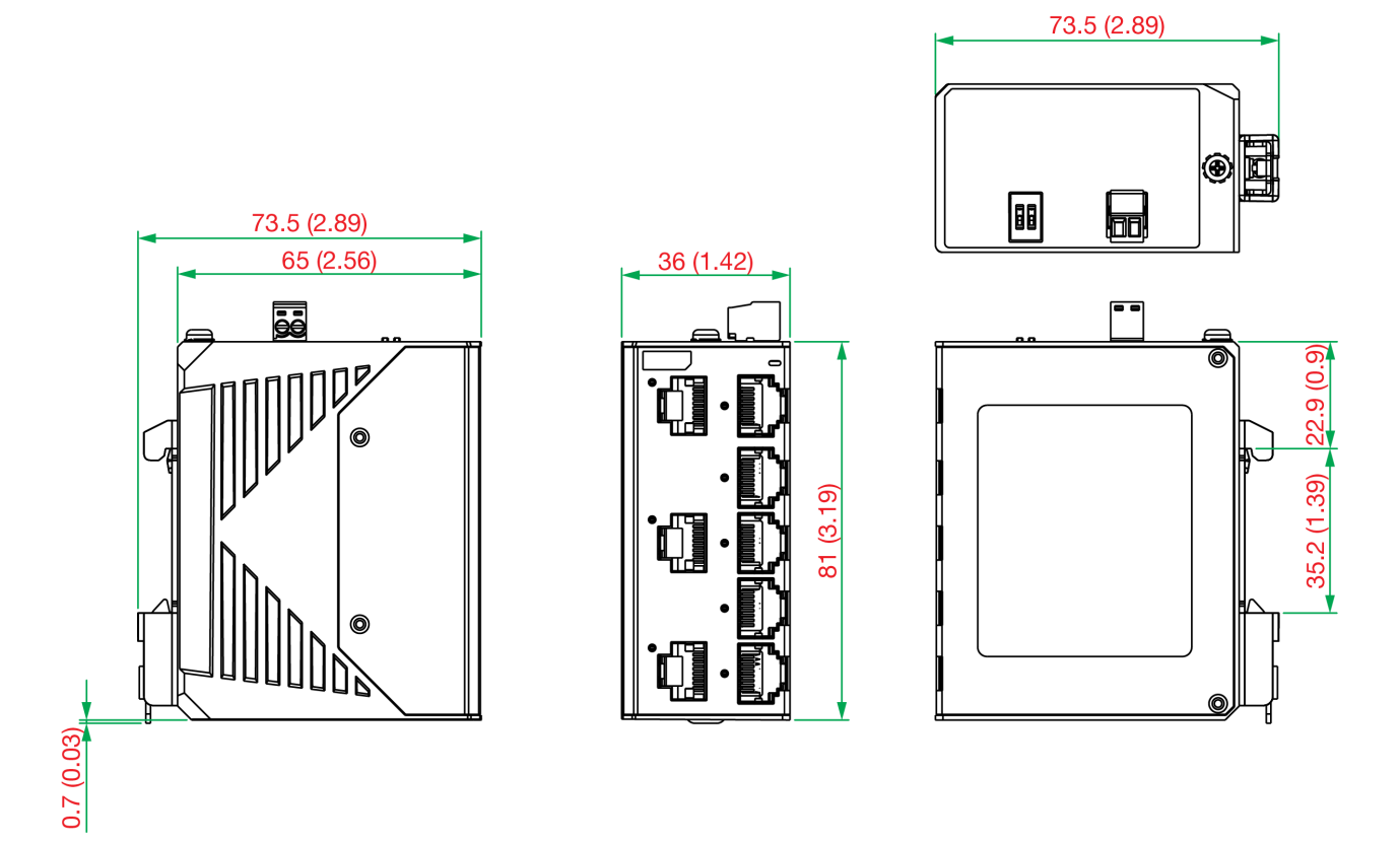 Dimensioni Switch